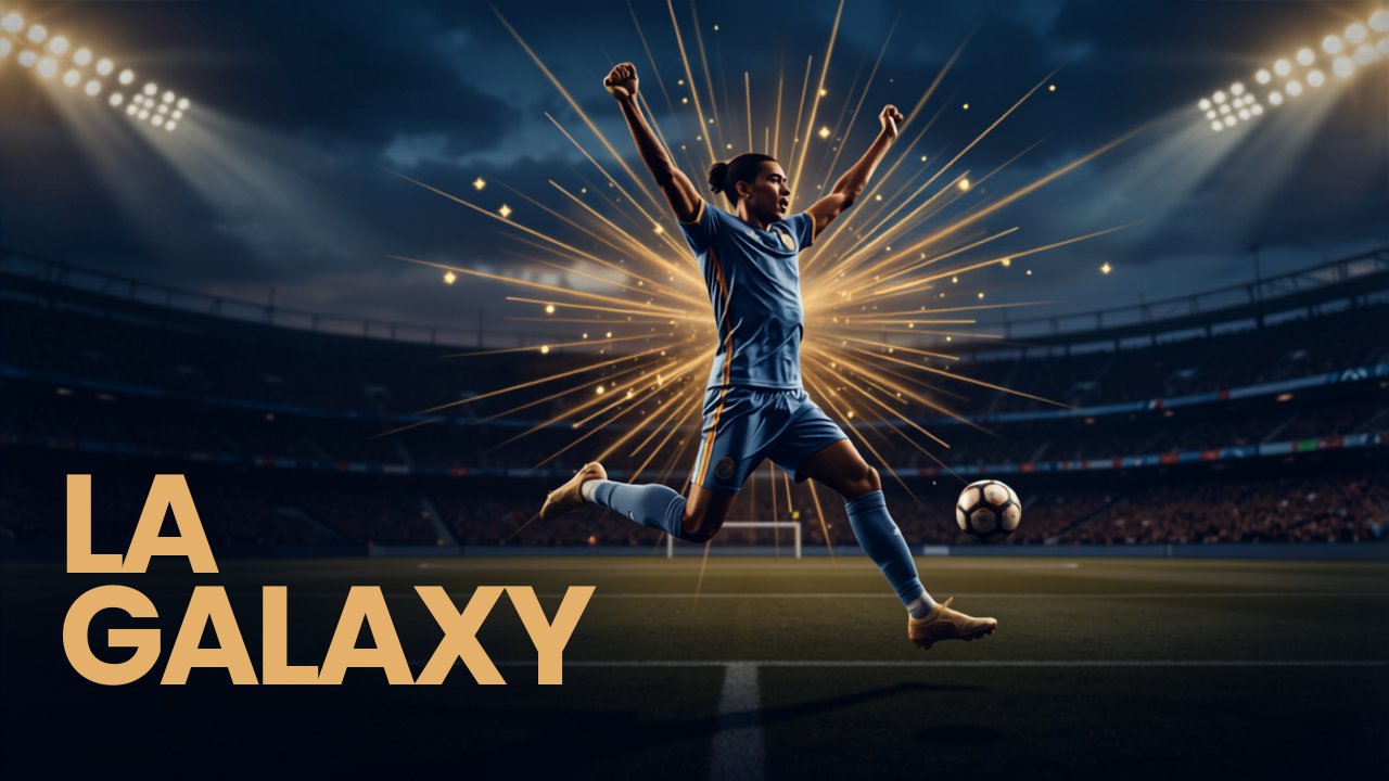 Kyogo Furuhashi nuovo attaccante della LA Galaxy in MLS 2026 Kyogo Furuhashi LA Galaxy MLS 2026 attaccante giapponese silhouette celebrazione gol