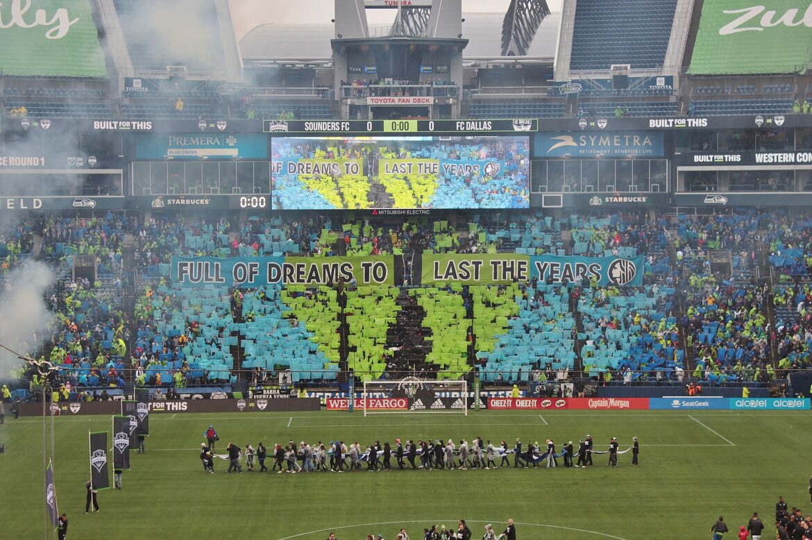 Tifo dei Seattle Sounders